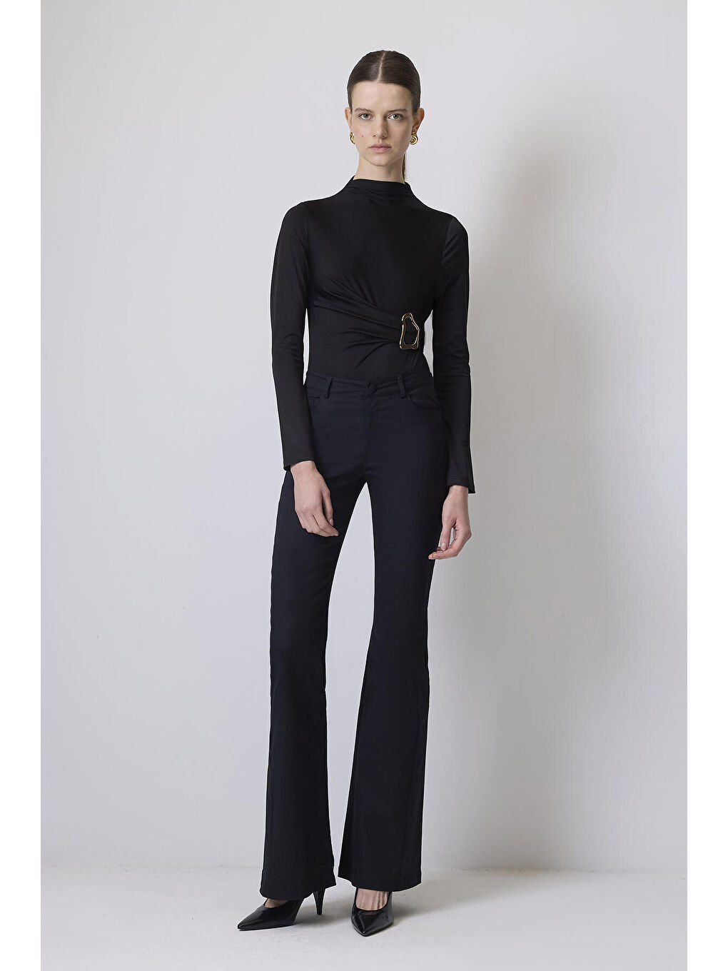 Siyah Gold Kemerli Body