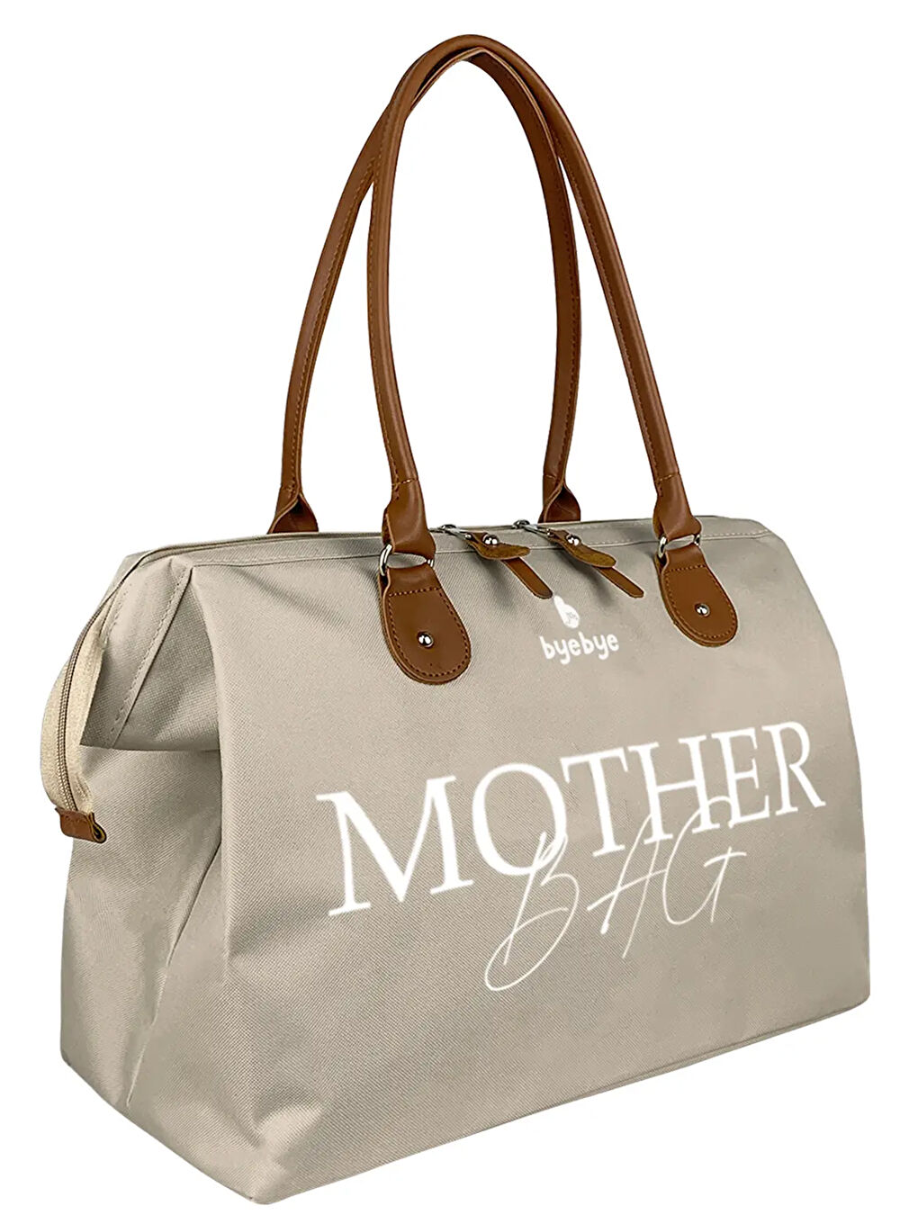 Byebye Mother Bag Anne Bebek Bakım ve Kadın Çantası Bej-1