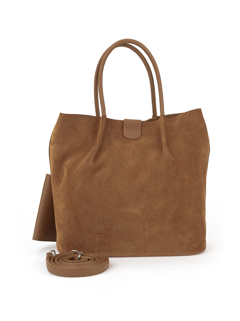 Kahverengi Kadın Hakiki Deri Omuz ve El Çantası 153979Z5010 Taba-2