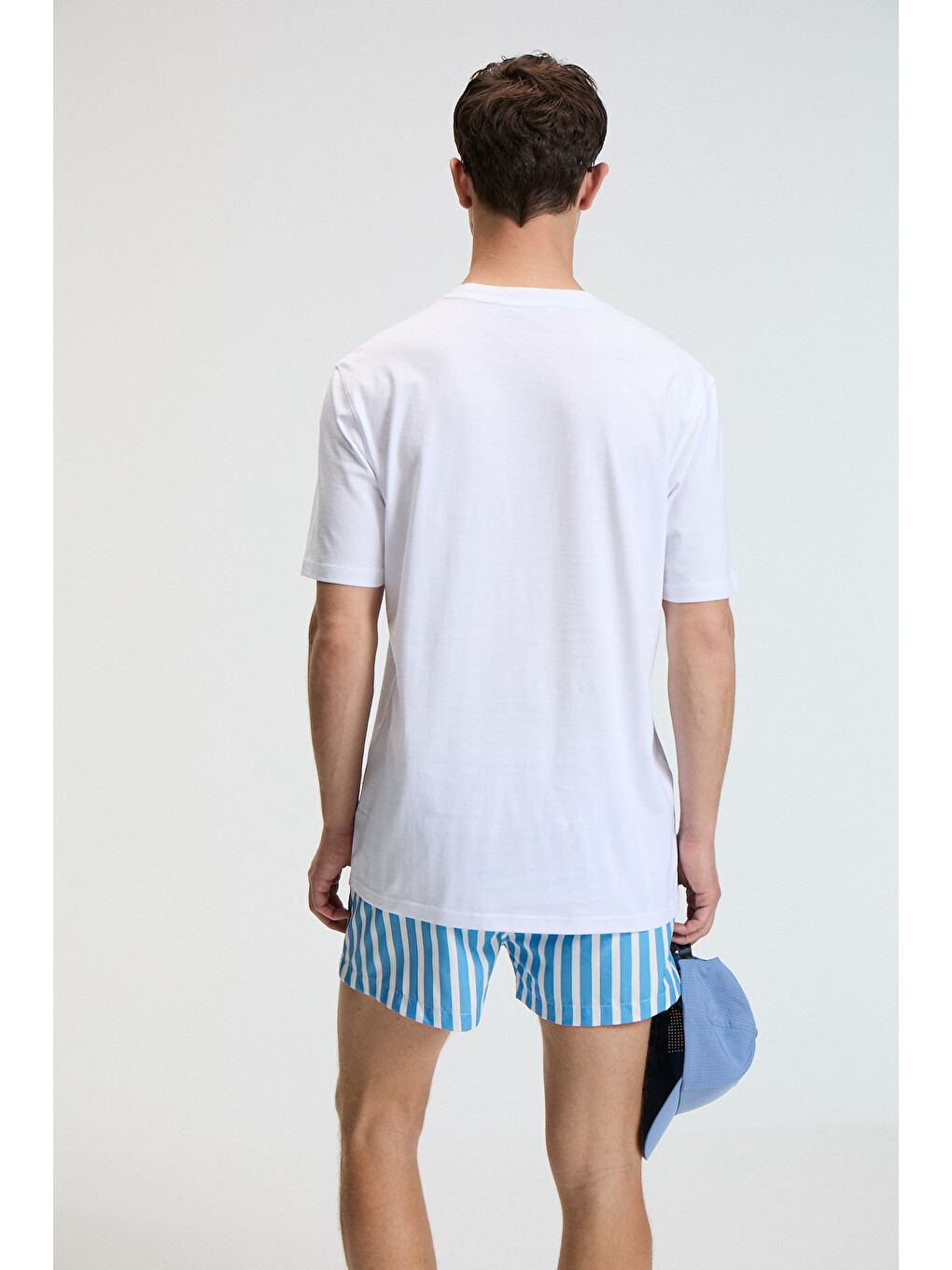 Zest Erkek %100 Pamuk Oversize Fit Baskılı Kısa Kollu Yuvarlak Yakalı Beyaz T-shirt-4