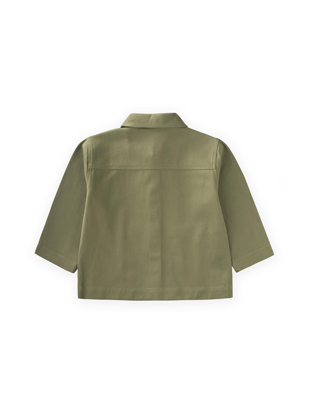 Yeşil Gabardin Ceket 2-7 Yaş Olive-3