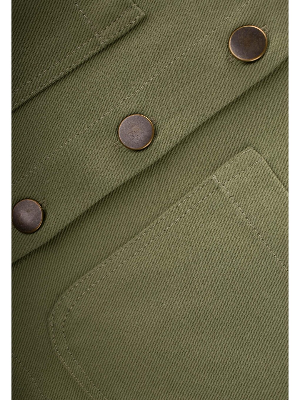 Yeşil Gabardin Ceket 2-7 Yaş Olive-4