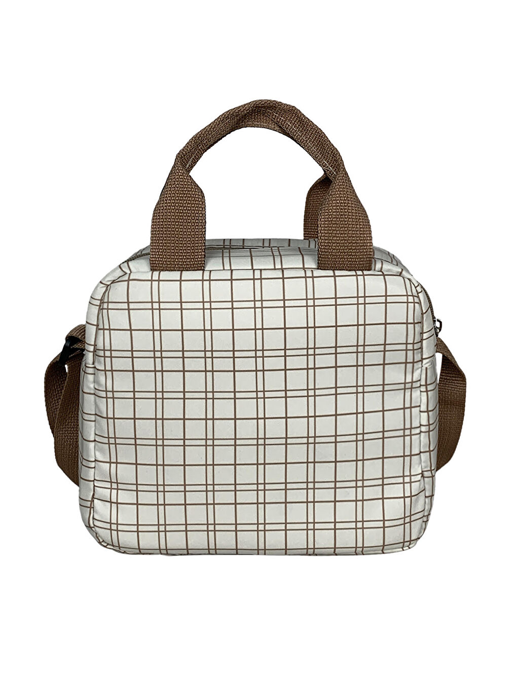 Bye Bye Lunch Omuz Askılı Beslenme Çantası ve Termos Yemek Taşıma Çantası Bej-1