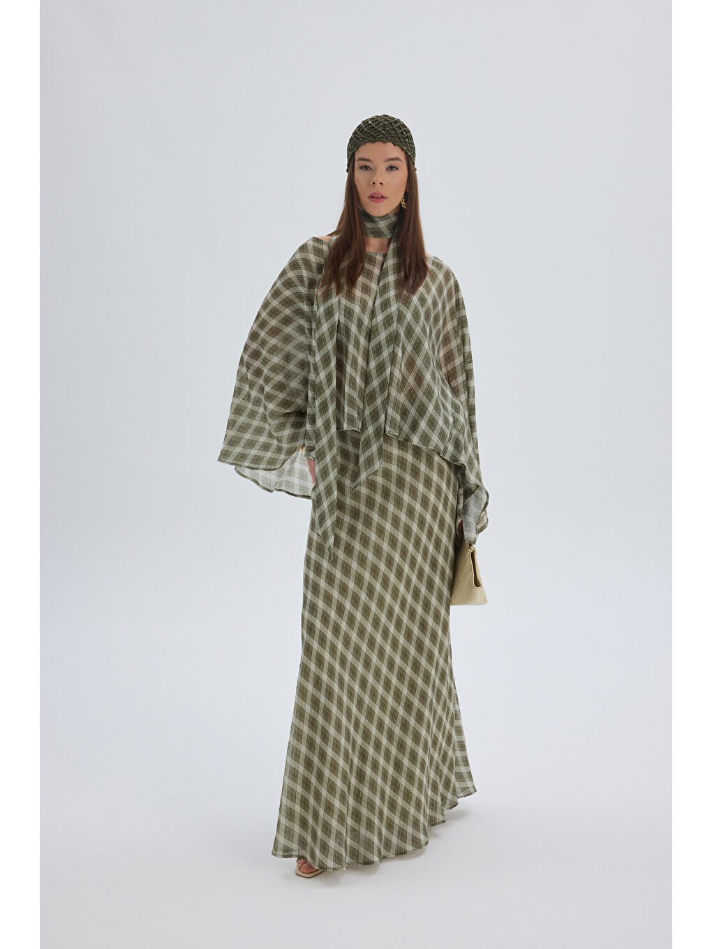 Marlowe Yeşil Ekose İkili Takım-1