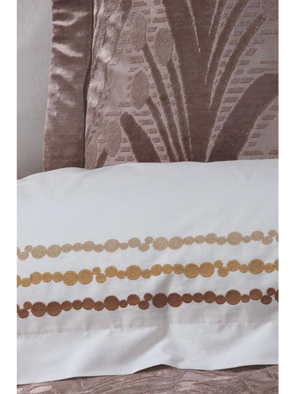 Samish 10 Parça Battaniyeli Çeyiz Seti Bej-1