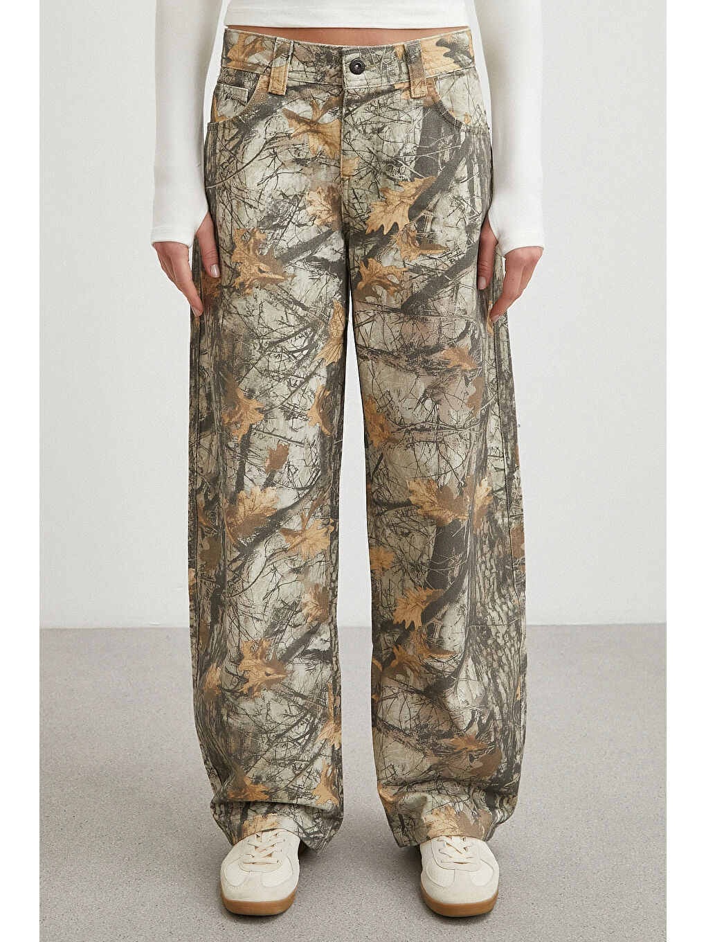 Desenli Boyfriend Premium Jean Bej-4