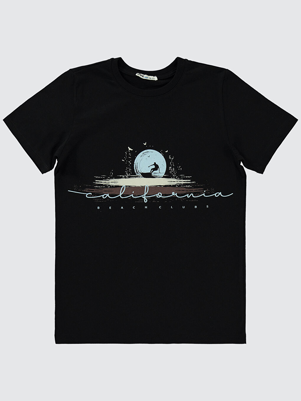 Boys Erkek Çocuk Tişört 10-13 Yaş Siyah