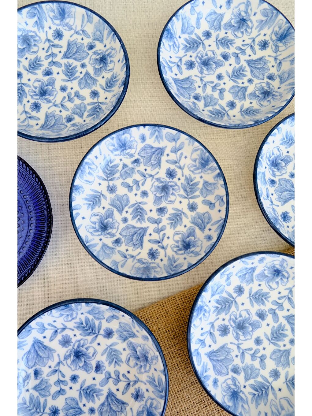 Beyaz Blue Heaven Tabak 240cc 6 lı 15x15x2cm-1