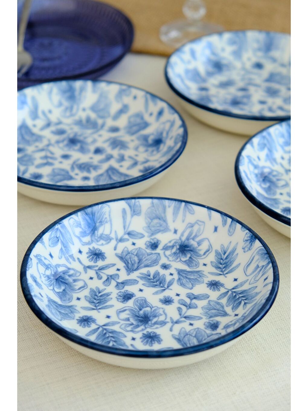 Beyaz Blue Heaven Tabak 240cc 4 lü 15x15x2cm-2