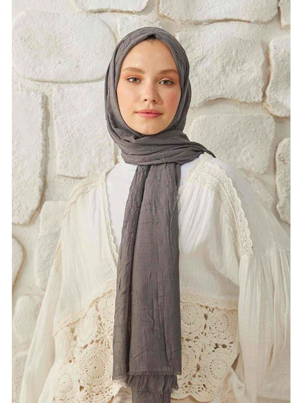 Bambu Şal Antrasit-2