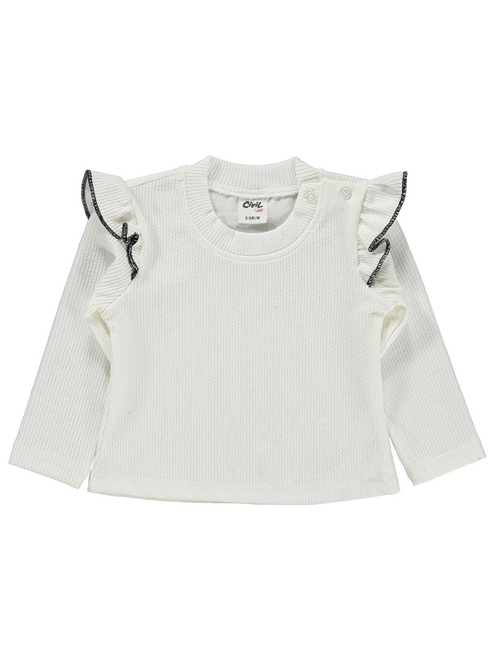 Baby Kareli Etekli 6-18 Ay Takım - Siyah 18-24 Ay-1