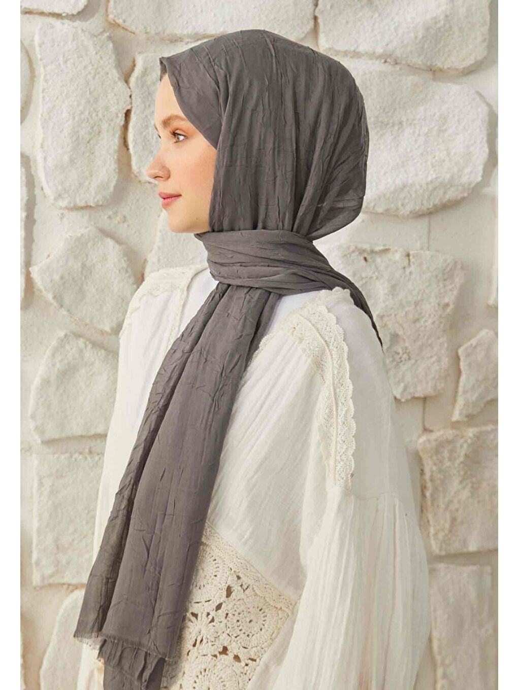 Bambu Şal Antrasit-4