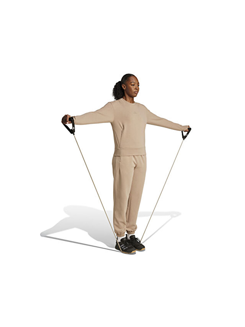 Ekru D4t Knit Pant Kadın Antrenman Eşofman Altı Jx7340 Krem-2
