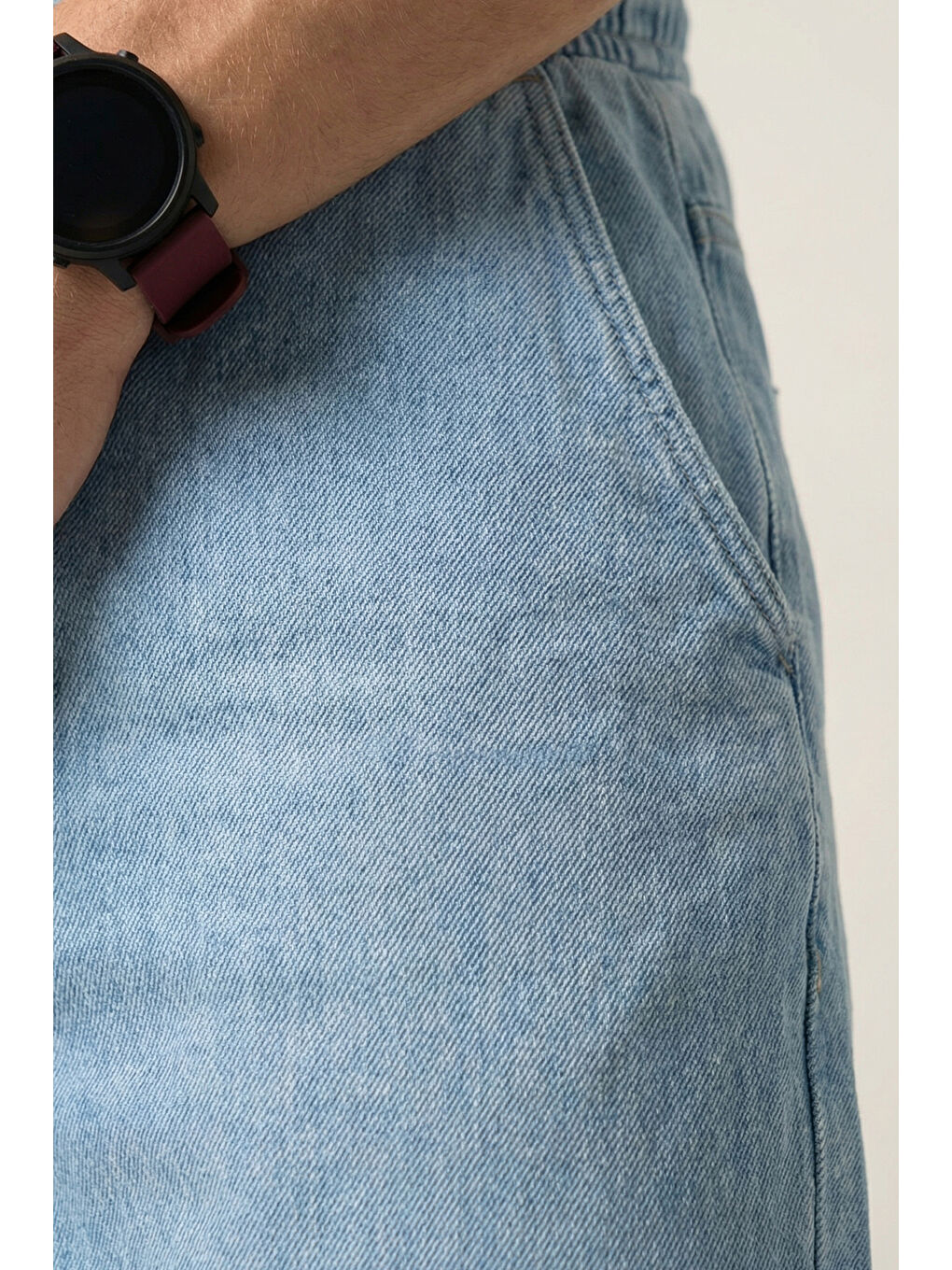 Erkek Rahat Kesim Baggy Jean Pantolon 30073 - Mavi-3