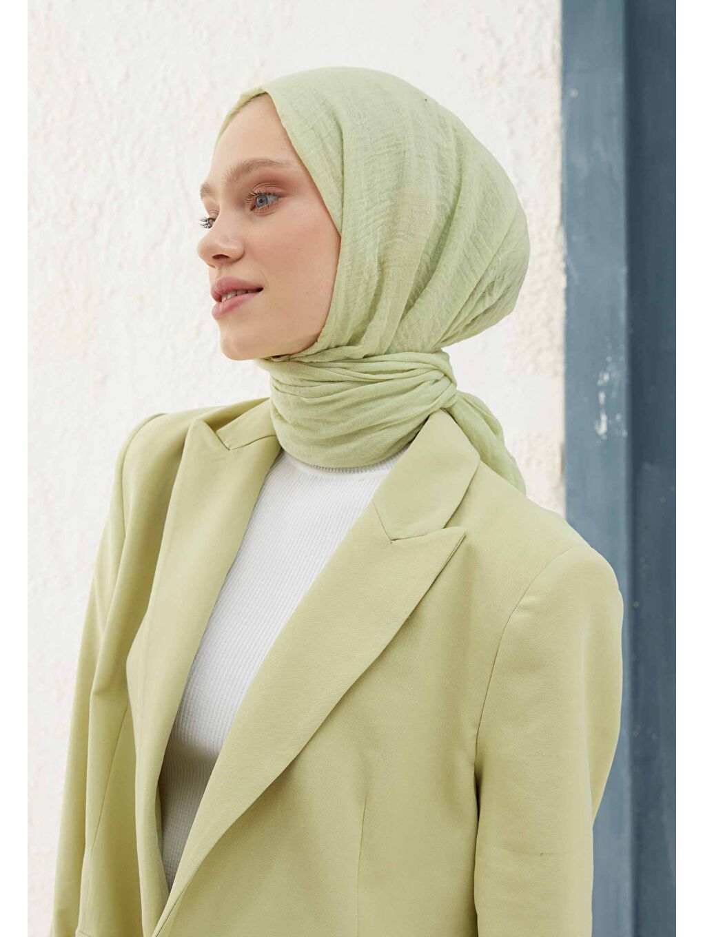 Bürümcük Şal Pastel Yeşil-2