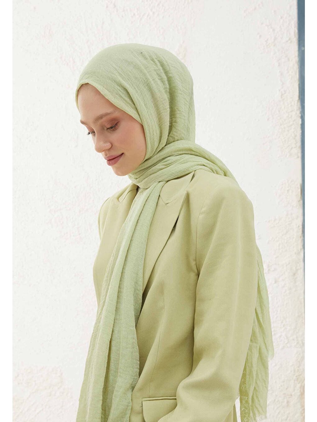 Bürümcük Şal Pastel Yeşil-3