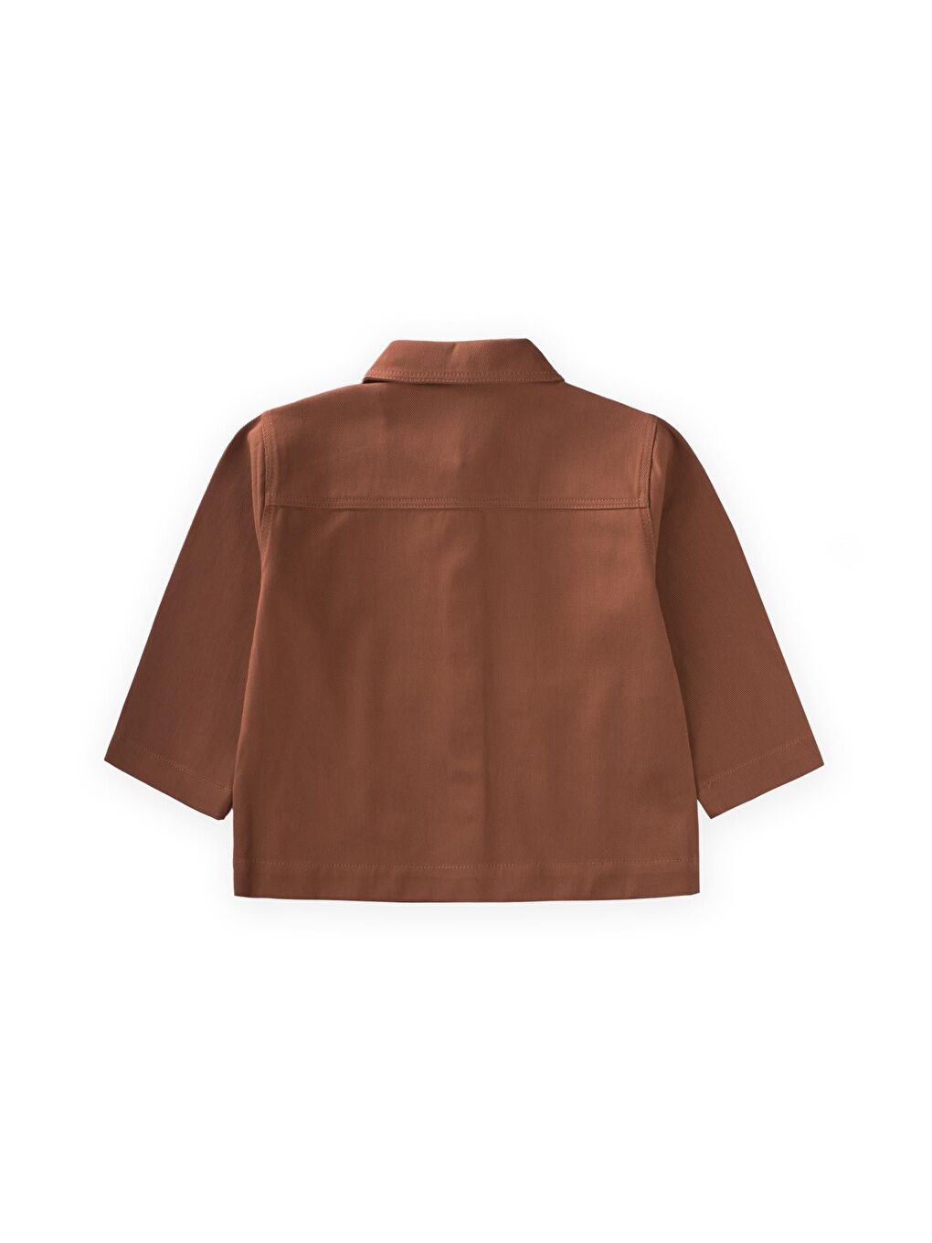 Kahverengi Gabardin Ceket 2-7 Yaş Kahve-3