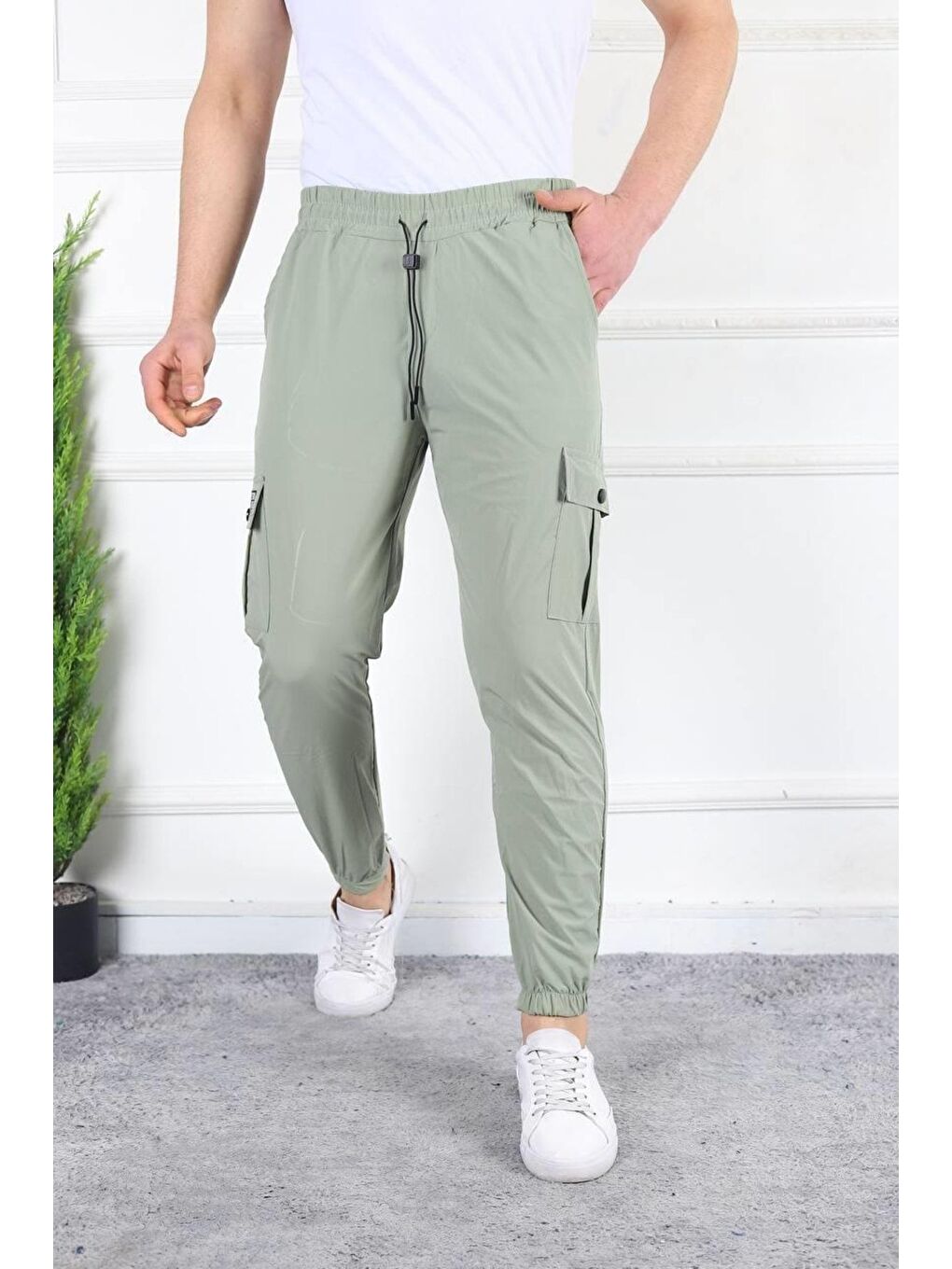 Turkuaz Erkek Slim Fit Jogger Alt Eşofman
