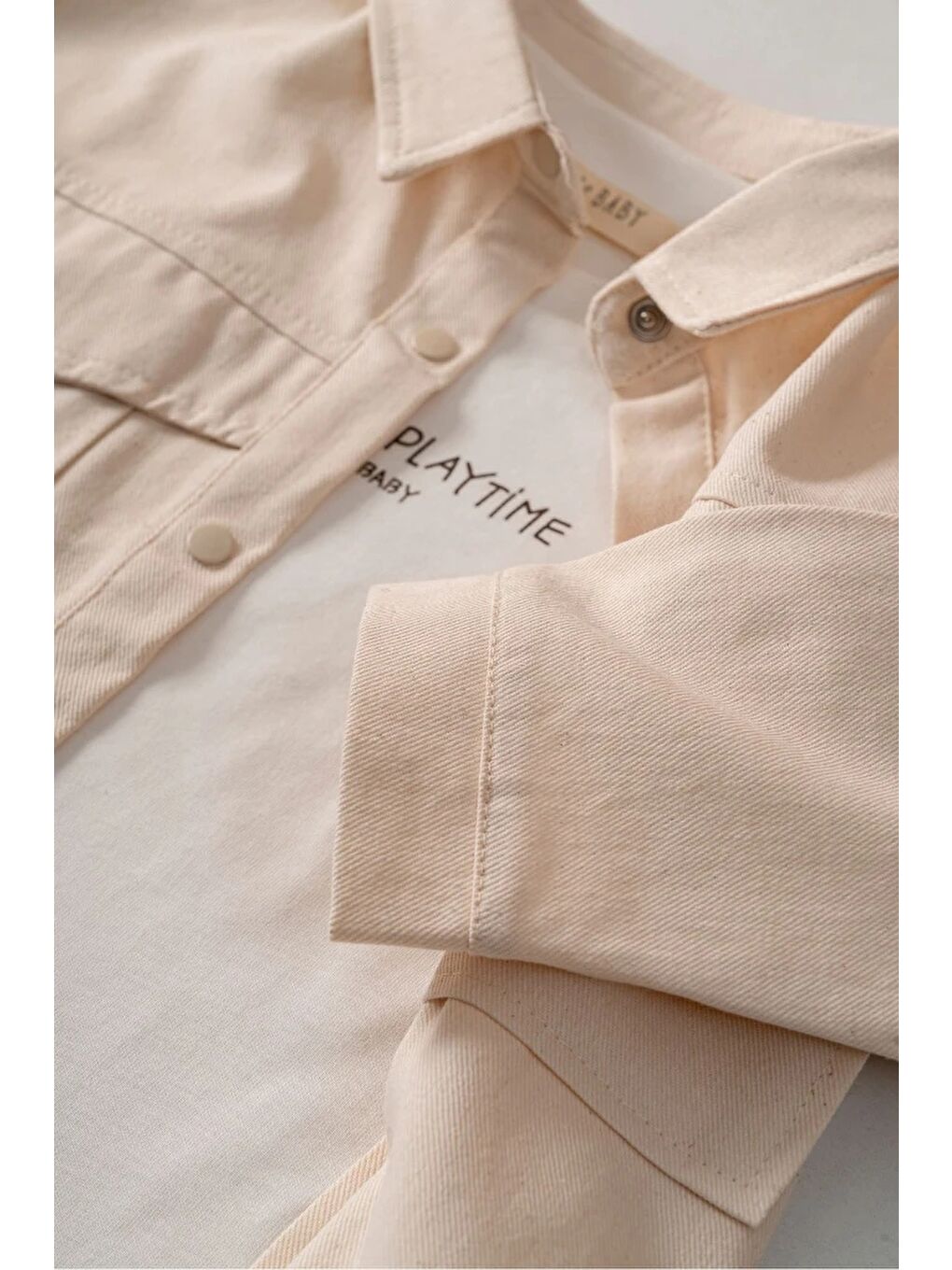 Kahverengi Erkek Bebek Gabardin Ceketli 3'lü Takım 9041 MS-2