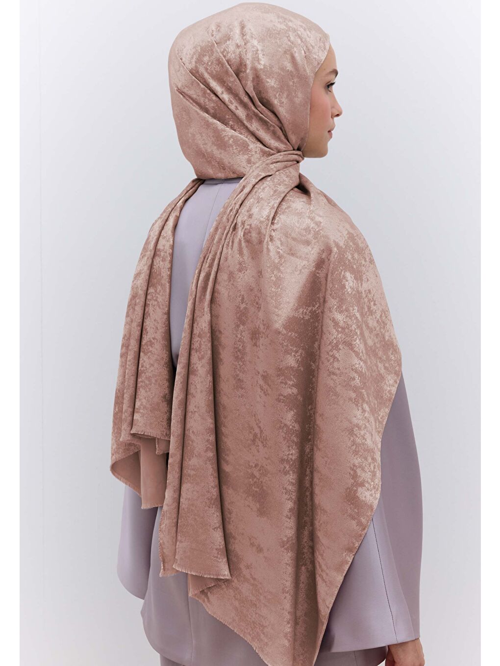 Pembe Luxury Shine Şal Gülkurusu-1