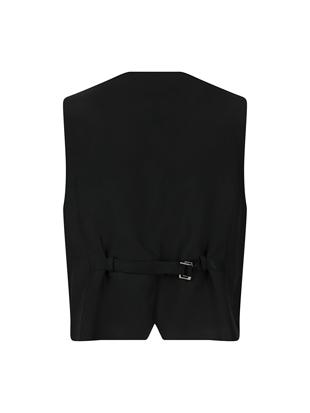 Siyah Slim Fit Dar Kesim Sivri Yaka Yelekli Smokin & Damatlık-4