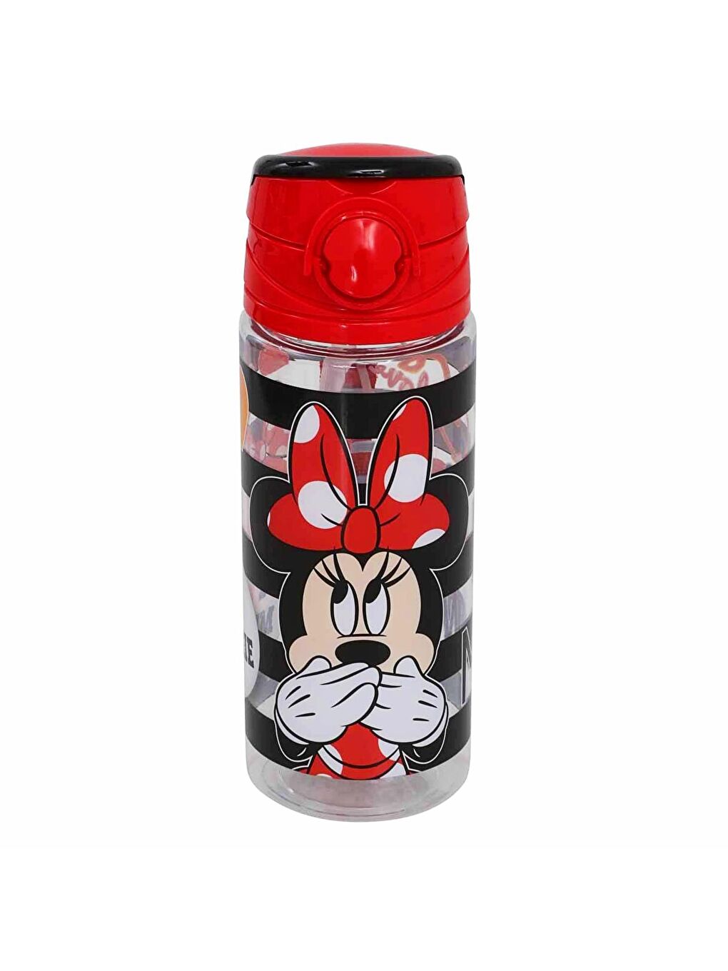 MINNIE MOUSE Lisanslı Pipetli Plastik Matara 500 ml Kırmızı (OTTO-42514)