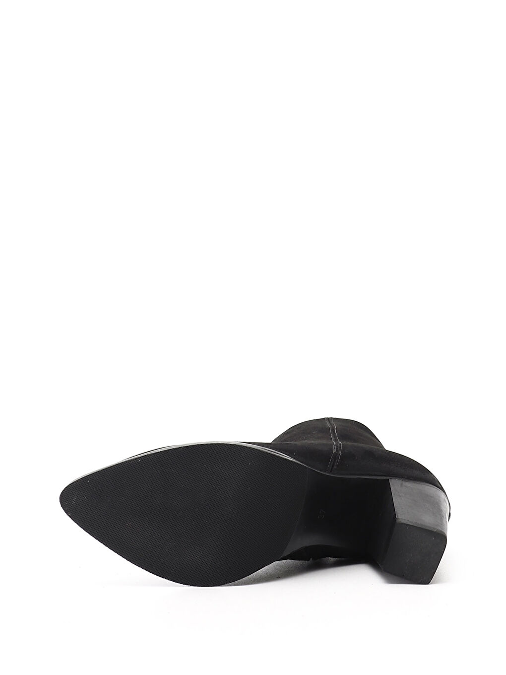 Siyah Kadın MAT SİYAH Fermuarlı Sivri Burun Hakiki Deri Bot-3