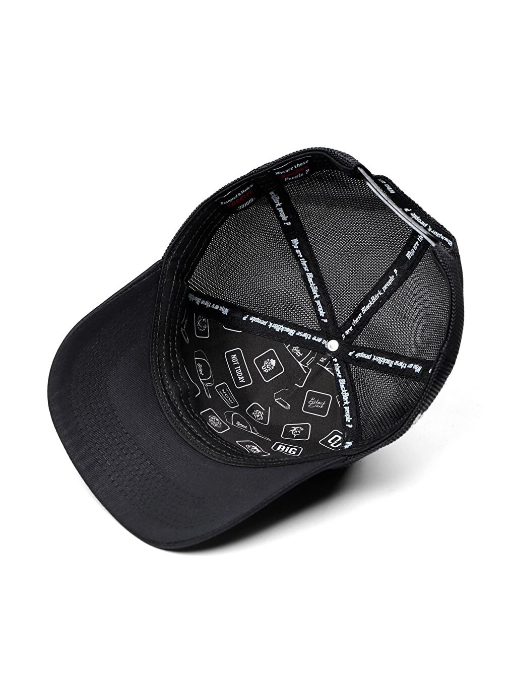 GTR Logolu Siyah Trucker Şapka-2