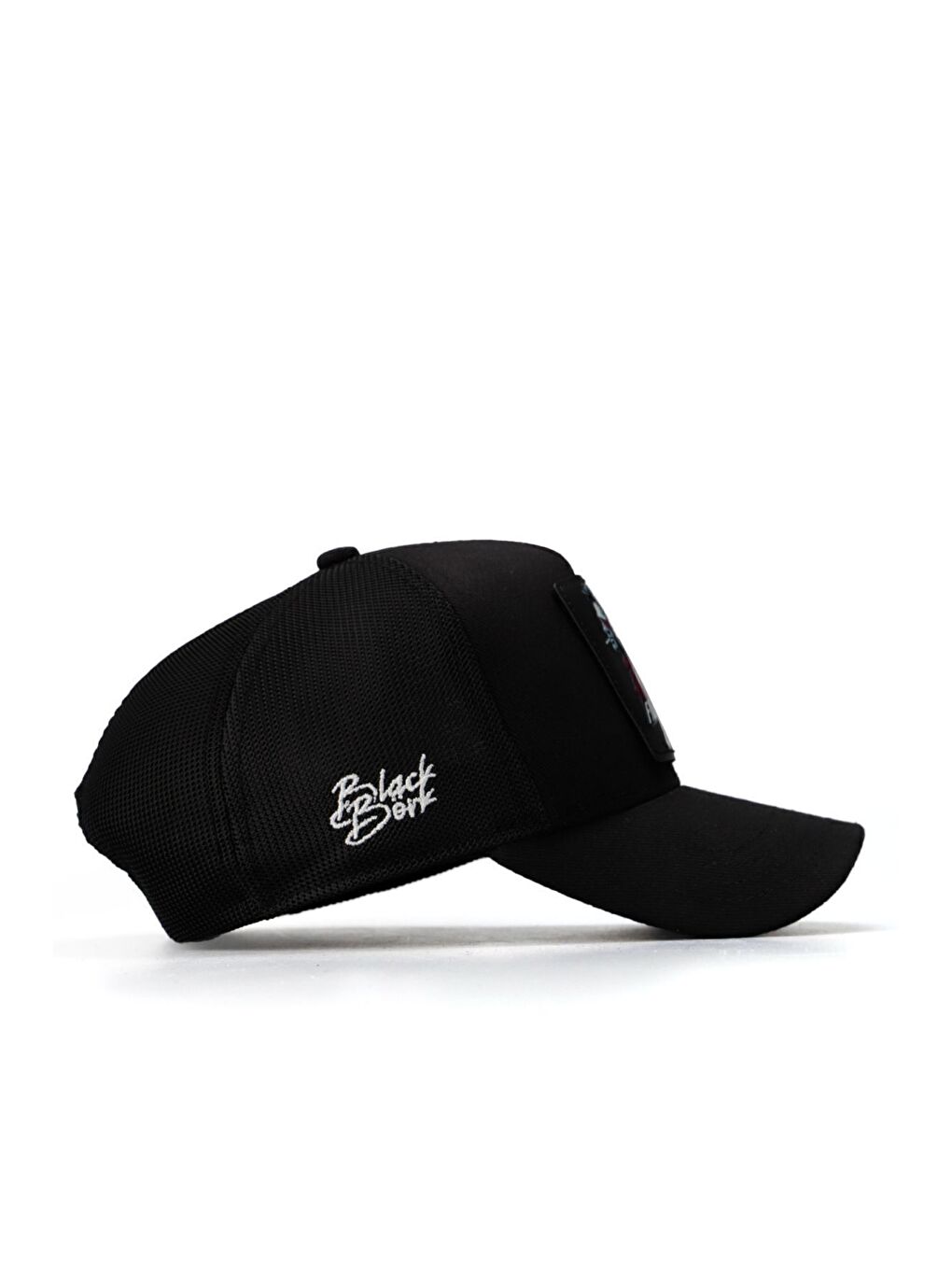 GTR Logolu Siyah Trucker Şapka-3