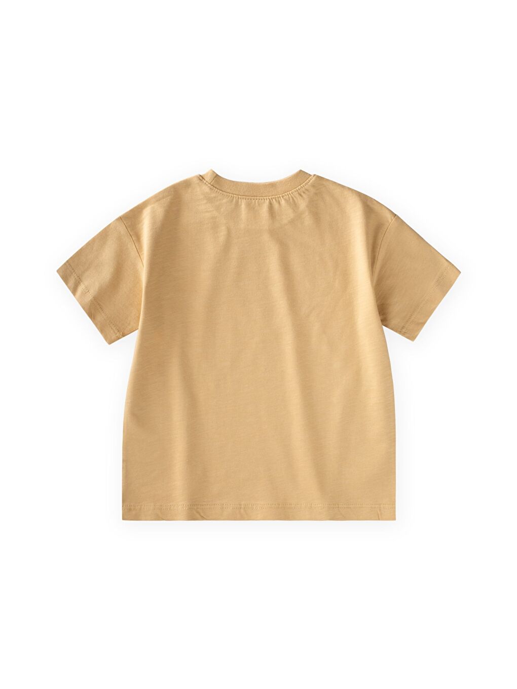 Sarı Slogan Baskılı T-Shirt 2-10 Yaş Sundres-1