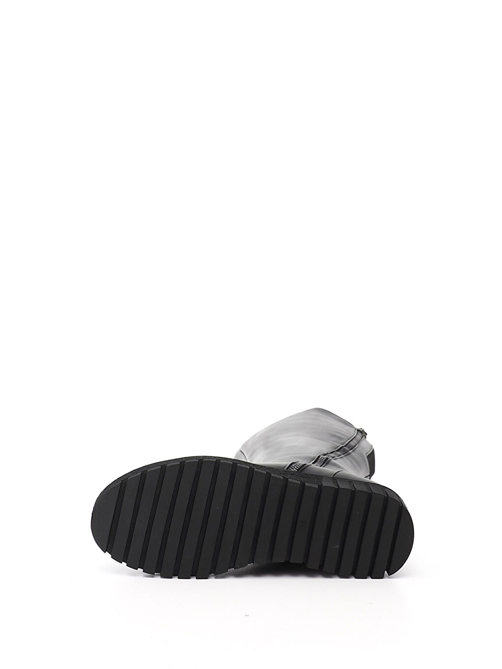 Siyah Kadın SİYAH Çift Fermuarlı Hakiki Deri Çizme-2