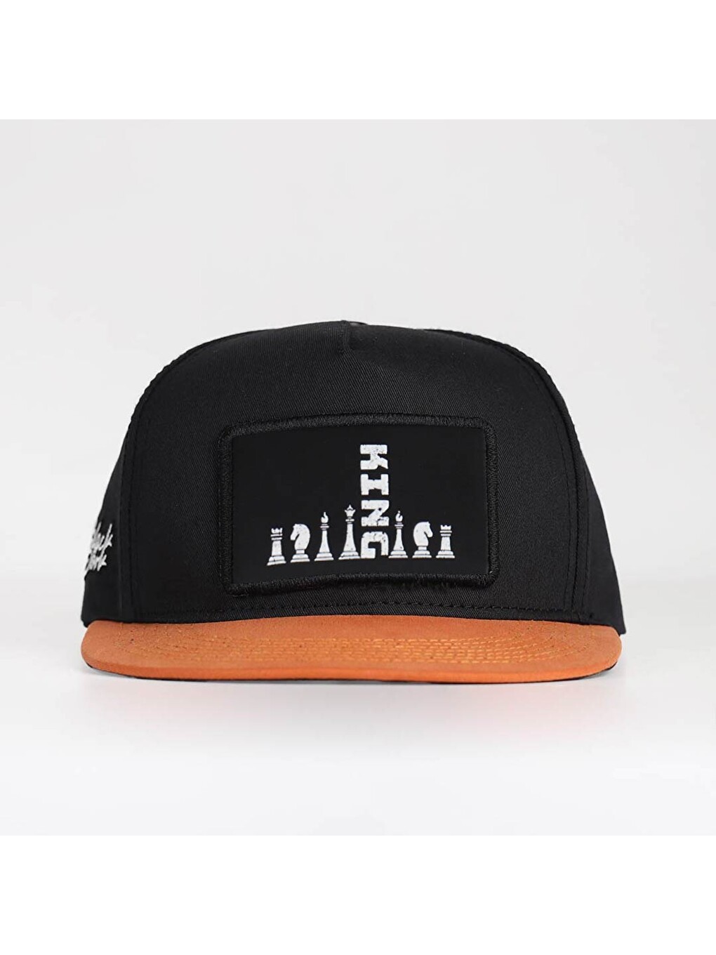 King Logolu Kiremit-Siyah Hip Hop Şapka-1