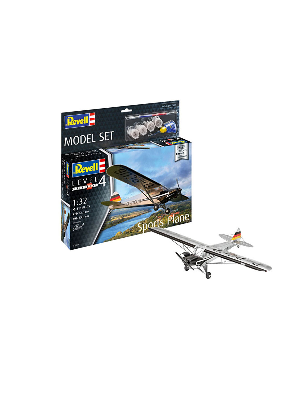 Revell Renksiz Model Set Uçak Sports Plane 63835