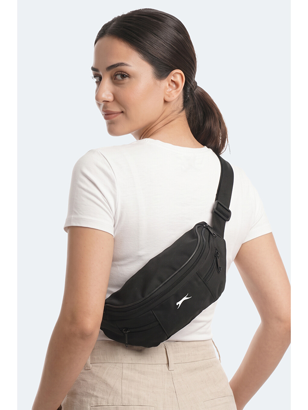 Gomır Unisex Siyah Bel Çantası-3