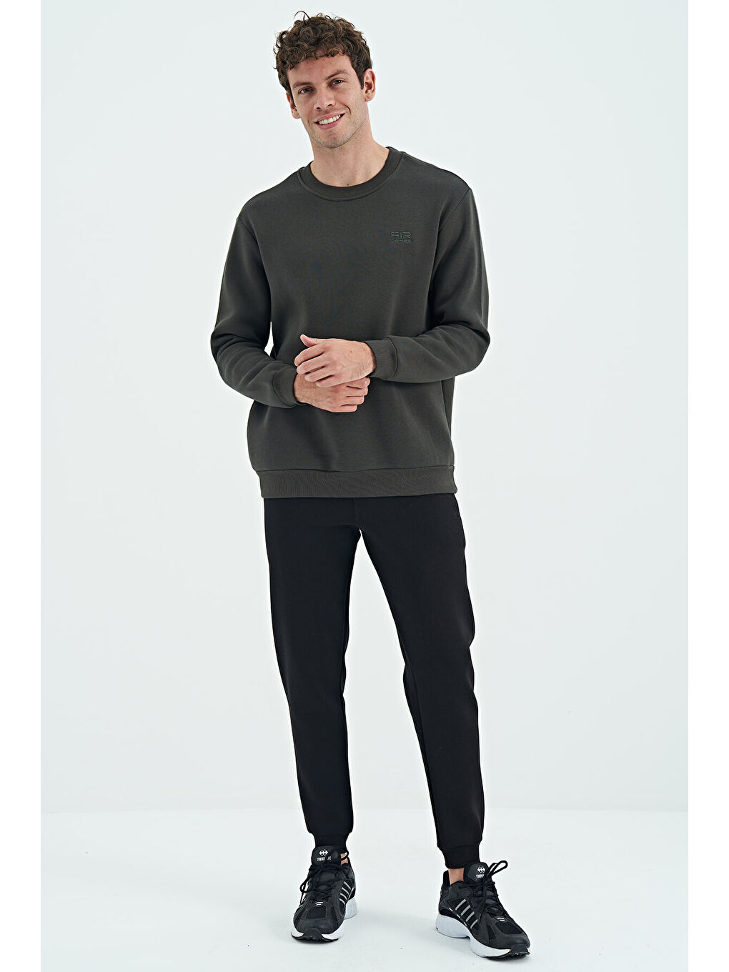 Sean Siyah Cepli Şardonlu Erkek Jogger Eşofman Altı- 84928-4