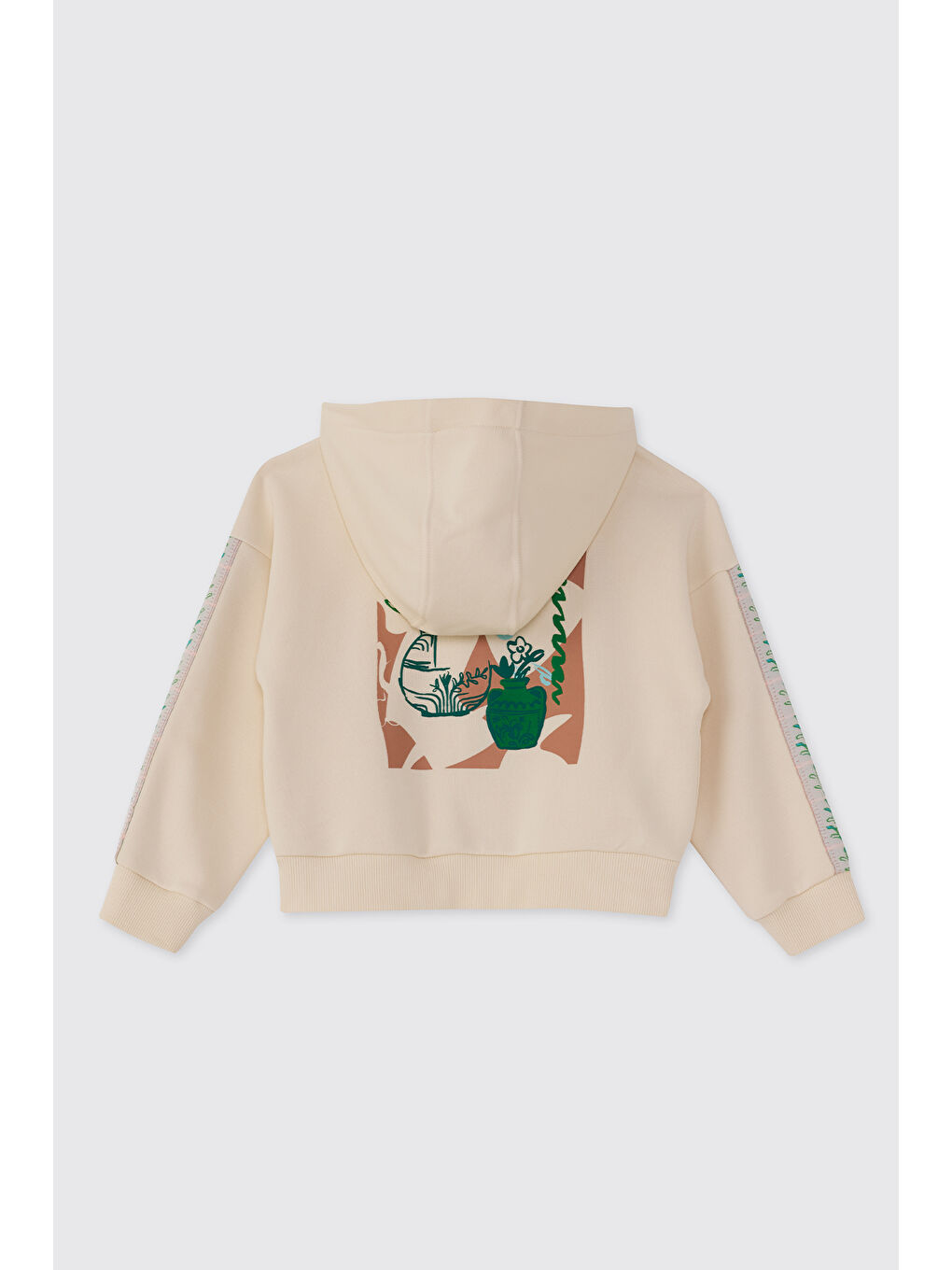 Kız Bebek Ekru 2'li Eşofman Takım-5