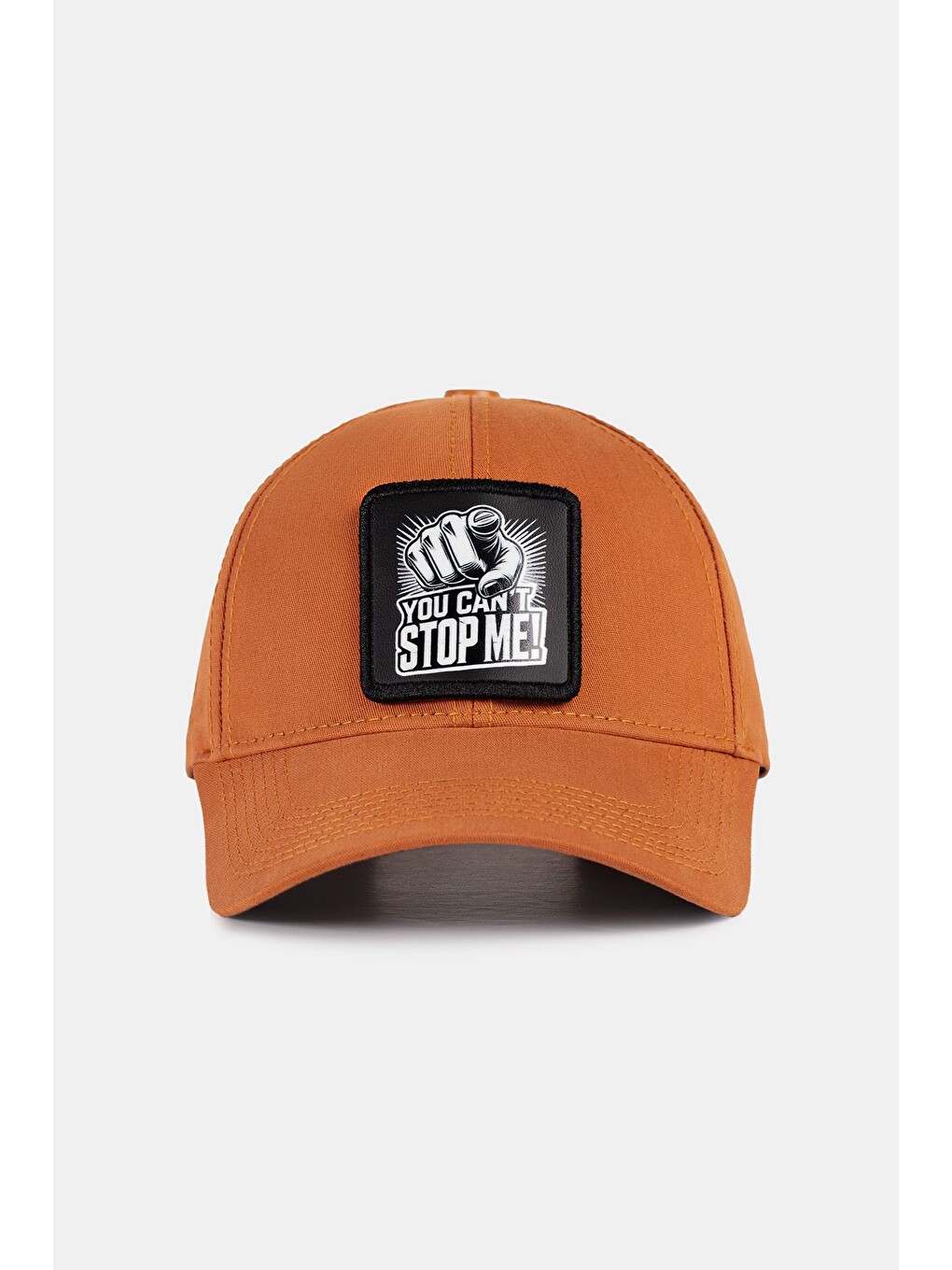 Kahverengi Six You Can t Stop Me Logolu Kiremit Beyzbol Şapka