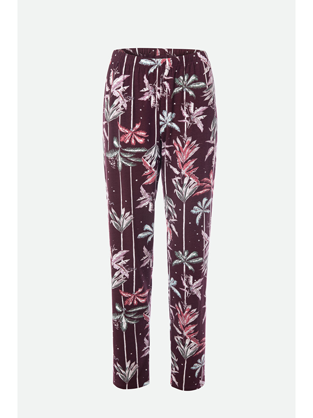 Kahverengi Kadın Vorteks Kısa Kollu Pijama Takımı-2