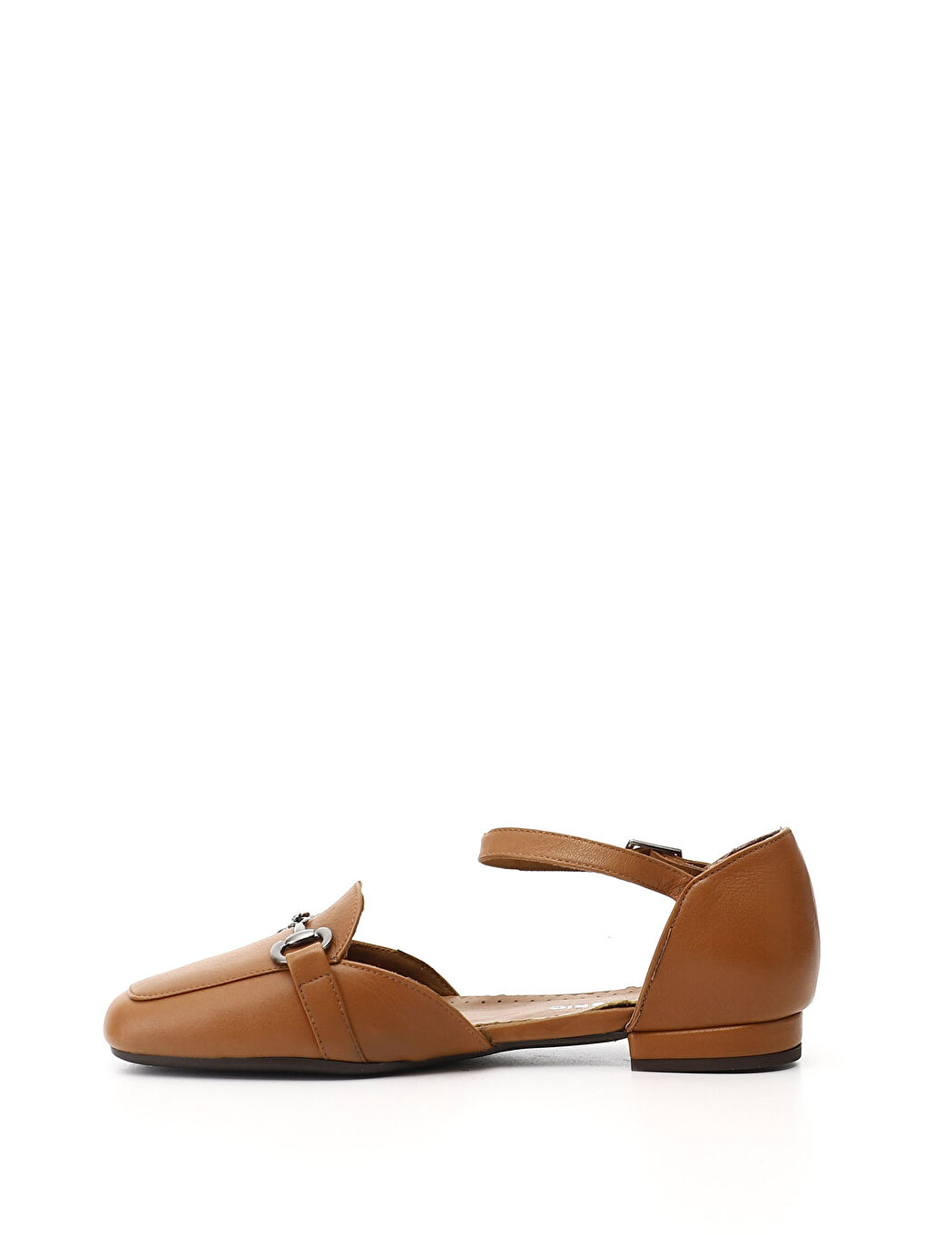 Kahverengi Kadın KAHVERENGİ-TABA Tokalı Hakiki Deri Mary Jane Babet-2