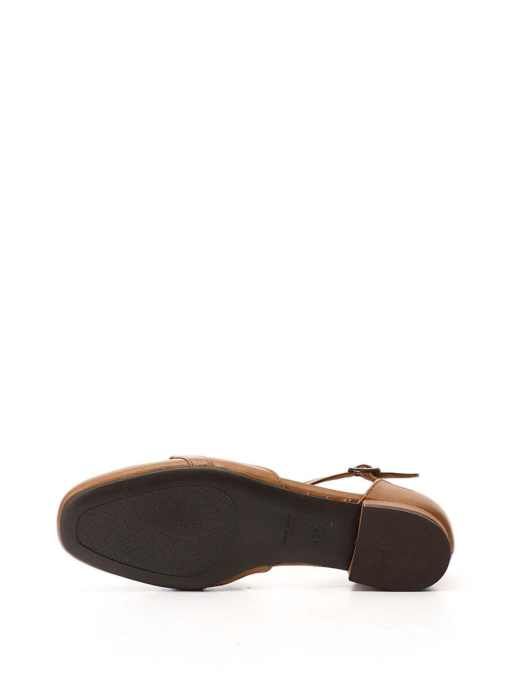 Kahverengi Kadın KAHVERENGİ-TABA Tokalı Hakiki Deri Mary Jane Babet-3