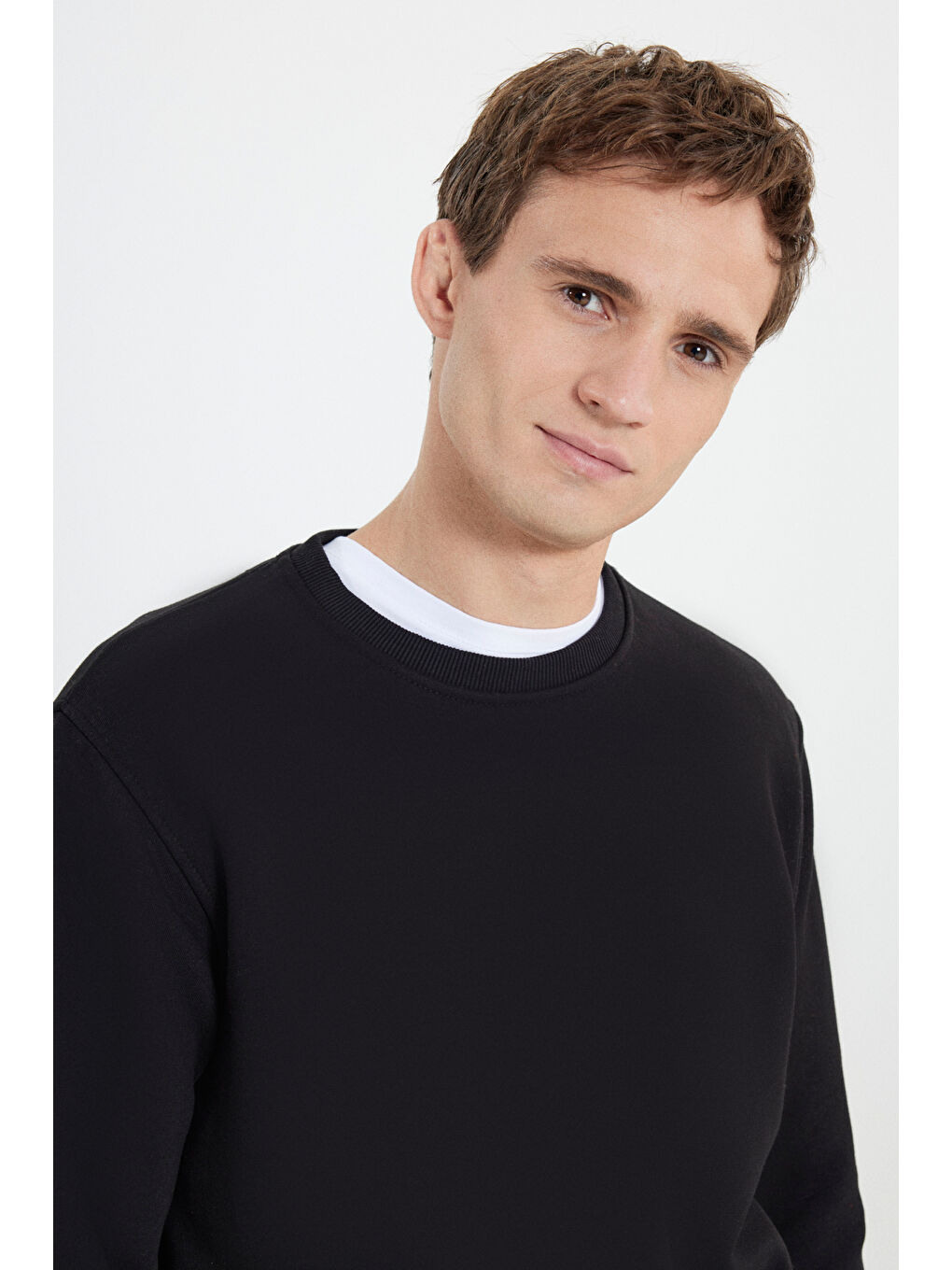 Erkek Siyah Sıcak Tutan Pamuklu 3 İplik İçi Polarlı Eşofman Takımı Standart Fit Cepli Alt Üst 2'li-4