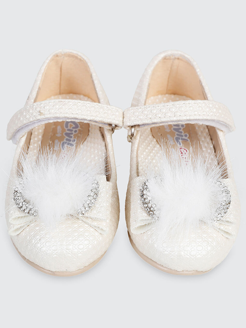 Bej Kız Çocuk Babet Ayakkabı 21-25 Numara Sedef-1