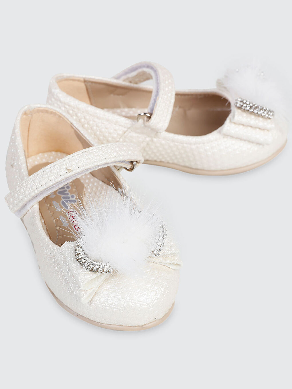 Bej Kız Çocuk Babet Ayakkabı 21-25 Numara Sedef-2