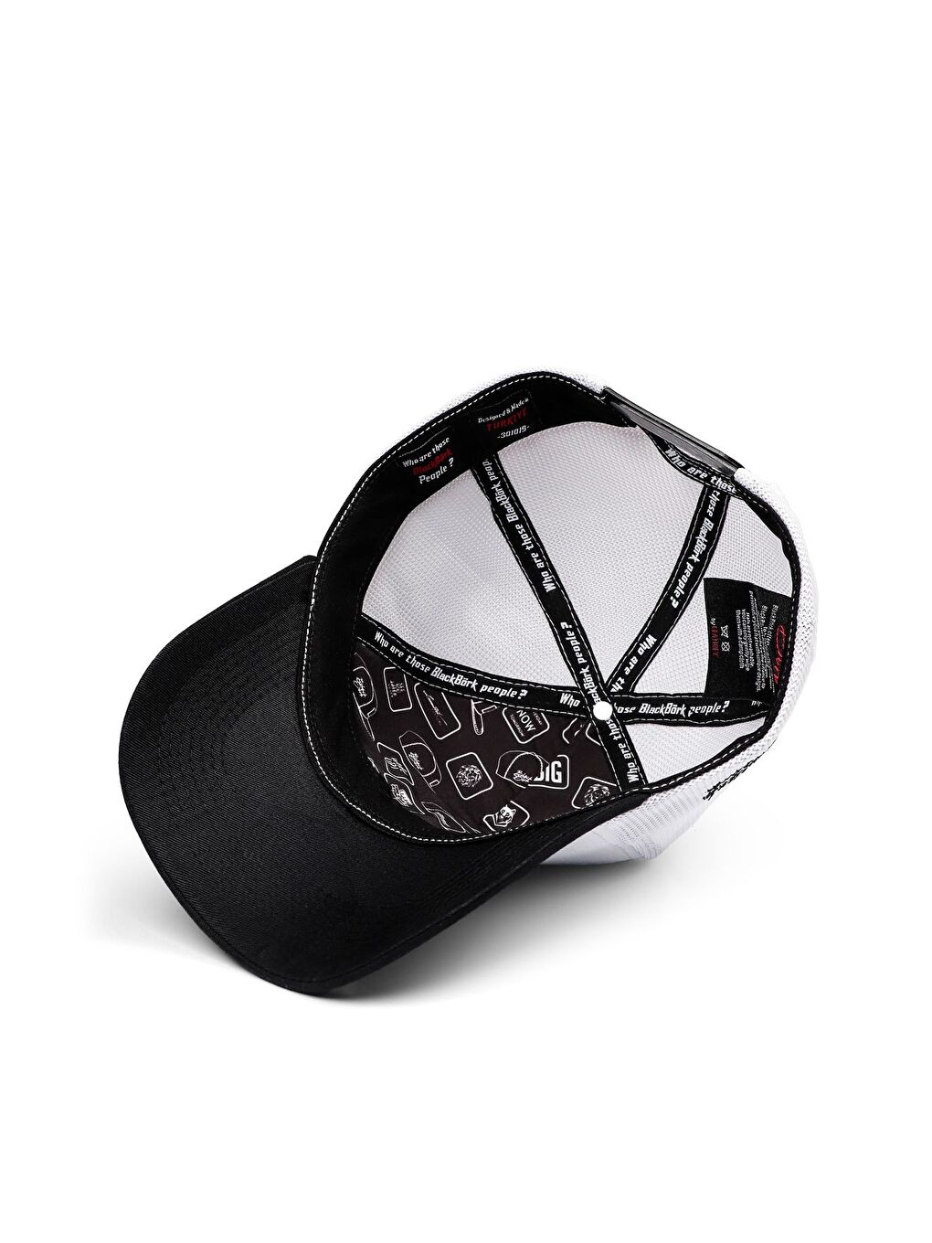 Boss Logolu Unisex Siyah Siperli-Beyaz Şapka (Cap)-2