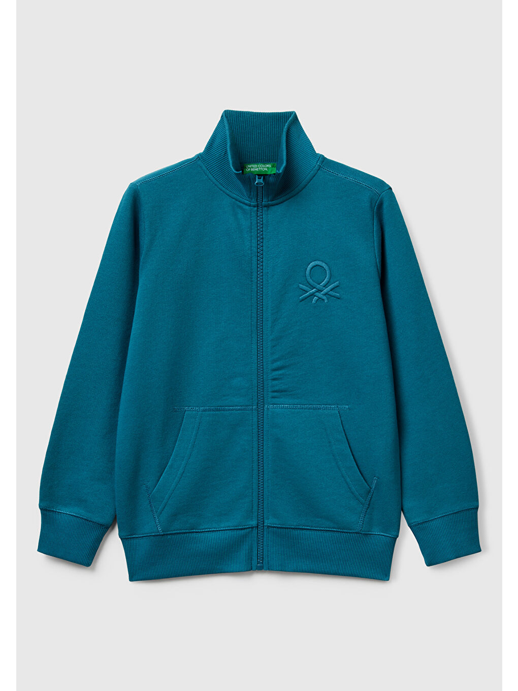 Erkek Çocuk Petrol Mavisi Logolu Sweatshirt