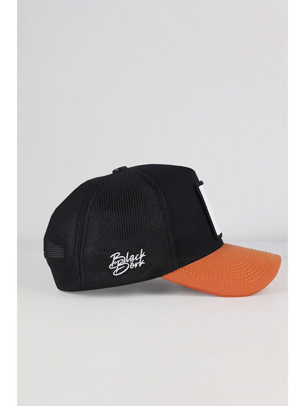 Basketbol Logolu Kiremit-Siyah Trucker Şapka-2