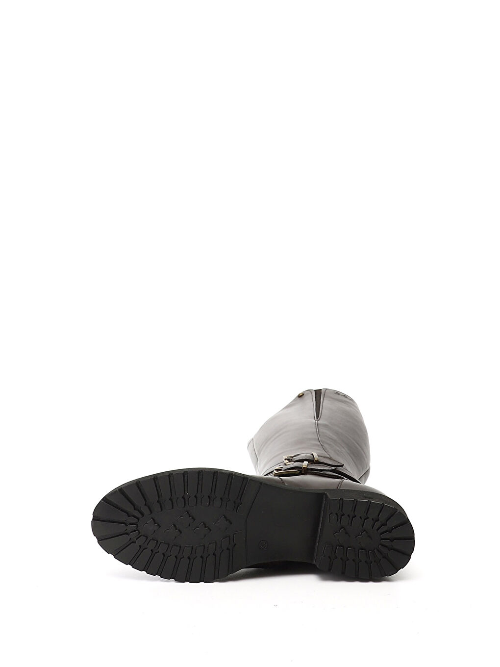 Kahverengi Kadın KAHVERENGİ Fermuarlı Kauçuk Taban Hakiki Deri Çizme-3