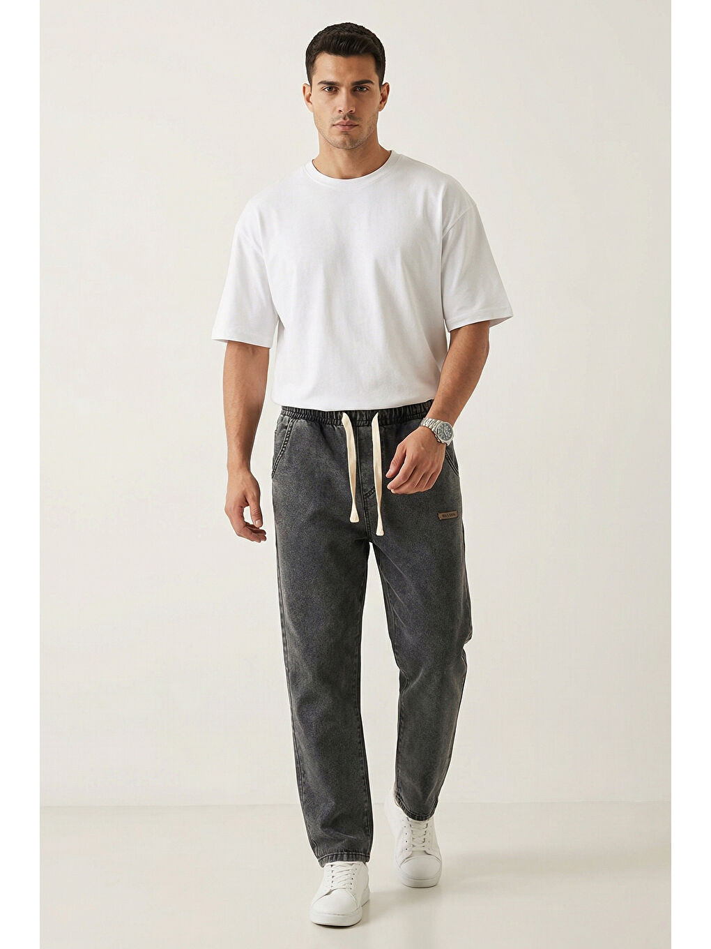 Erkek Rahat Kesim Baggy Jean Pantolon 30073 - Antrasit