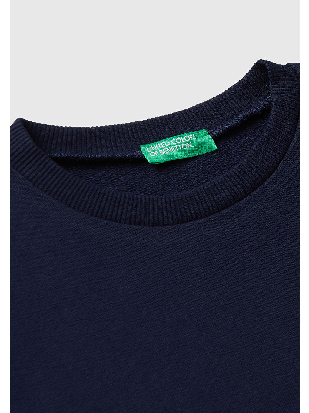 Erkek Çocuk Lacivert Baskı Detaylı Bisiklet Yaka Relaxed Fit Sweatshirt-2