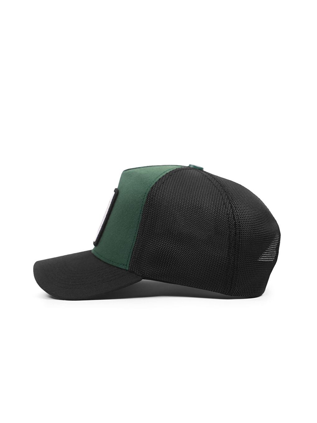 Aslan Logolu Cordura Siyah-Petrol Yeşili Trucker Şapka-2